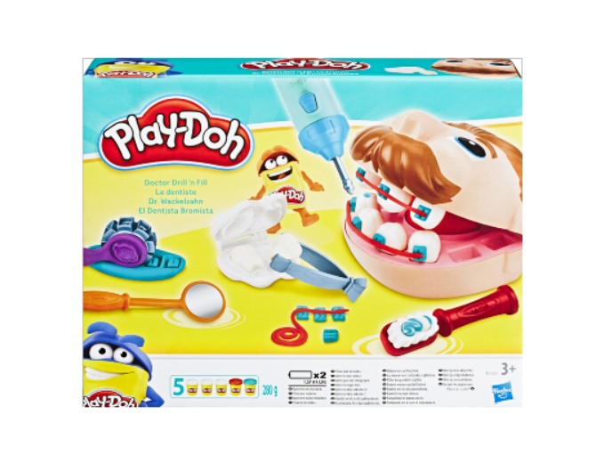 Игровой набор с пластилином «Play Doh», «Doctor Drill'n Fill», бренд Hasbro