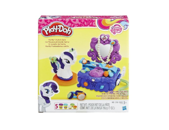Игровой набор с пластилином «Play Doh» «My little Pony. Стильный туалетный столик Рарити», бренд Hasbro