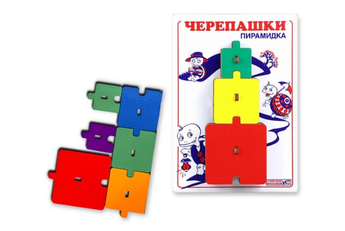 Развивающее пособие-игра "Черепашки Пирамидка", методика В. Воскобовича