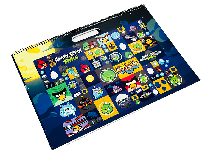Раскраска со стикерами Angry Birds. Space «На страже галактики»