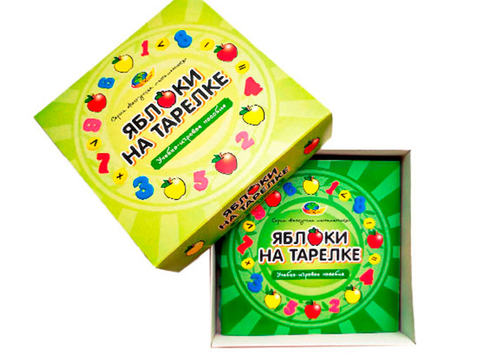 Учебно-игровое пособие «Яблоки на тарелке», общий вид