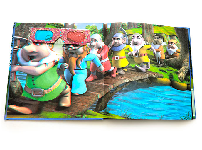 Книга «Принцессы» с 3D очками