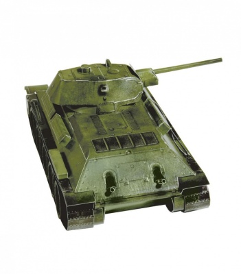 Сборная модель из картона «Танк Т-34 обр. 1941г.»